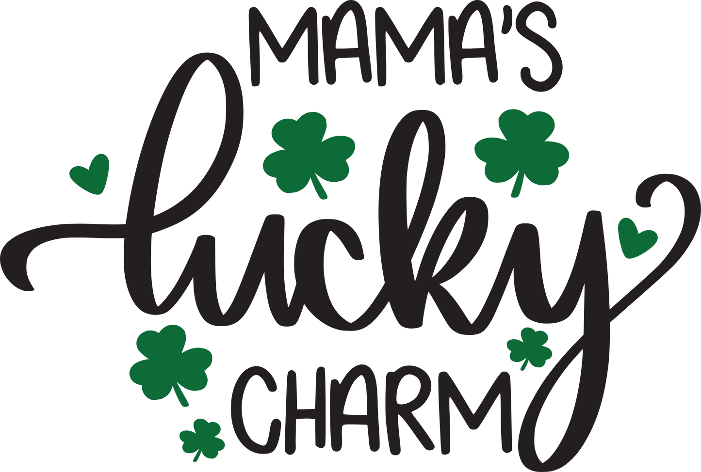 St. Patrick's Day Mama's Lucky Charm Youth Image-IMAGE ONLY